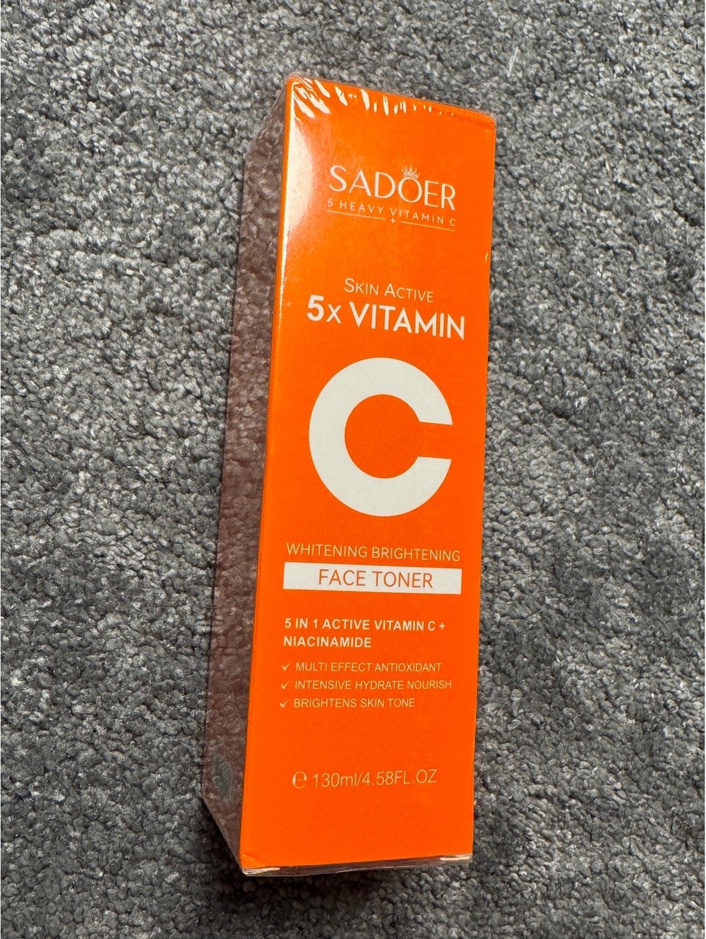 SADOER 5X Vitamin C Brightening Face Toner Niacinamide 130ml New Sealed